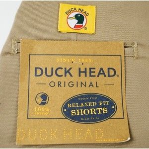 Vintage Duck Head Women's Size 18 Pleated Beige Khaki Relaxed Fit Shorts W/ Tags